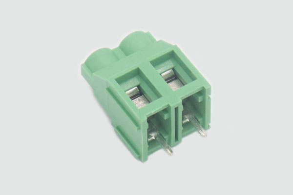 a blue injection connector made by PTMS