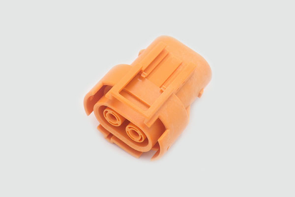 a power injection connector made of Nylon+30% GF